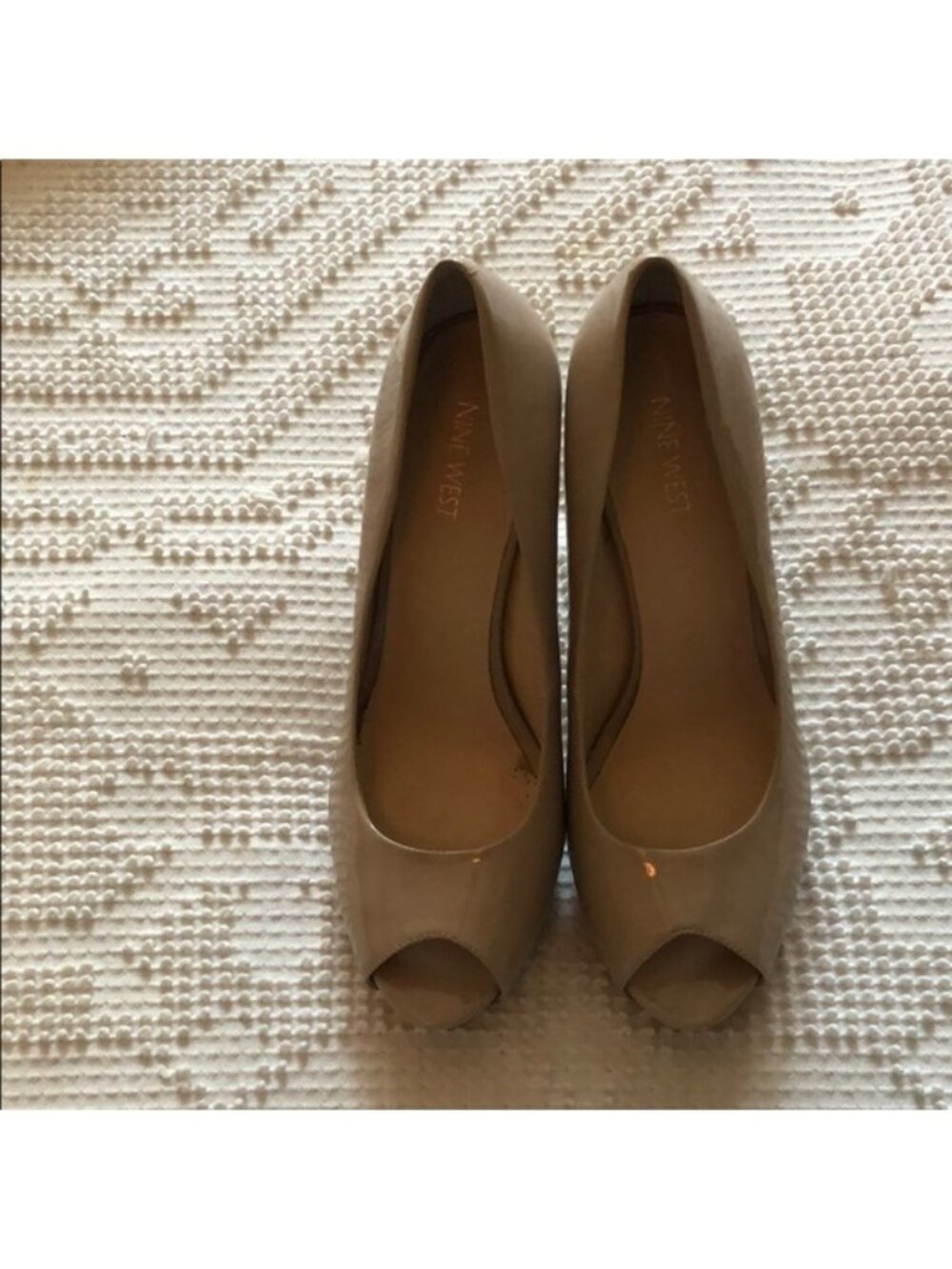 Nine West peep toe heel